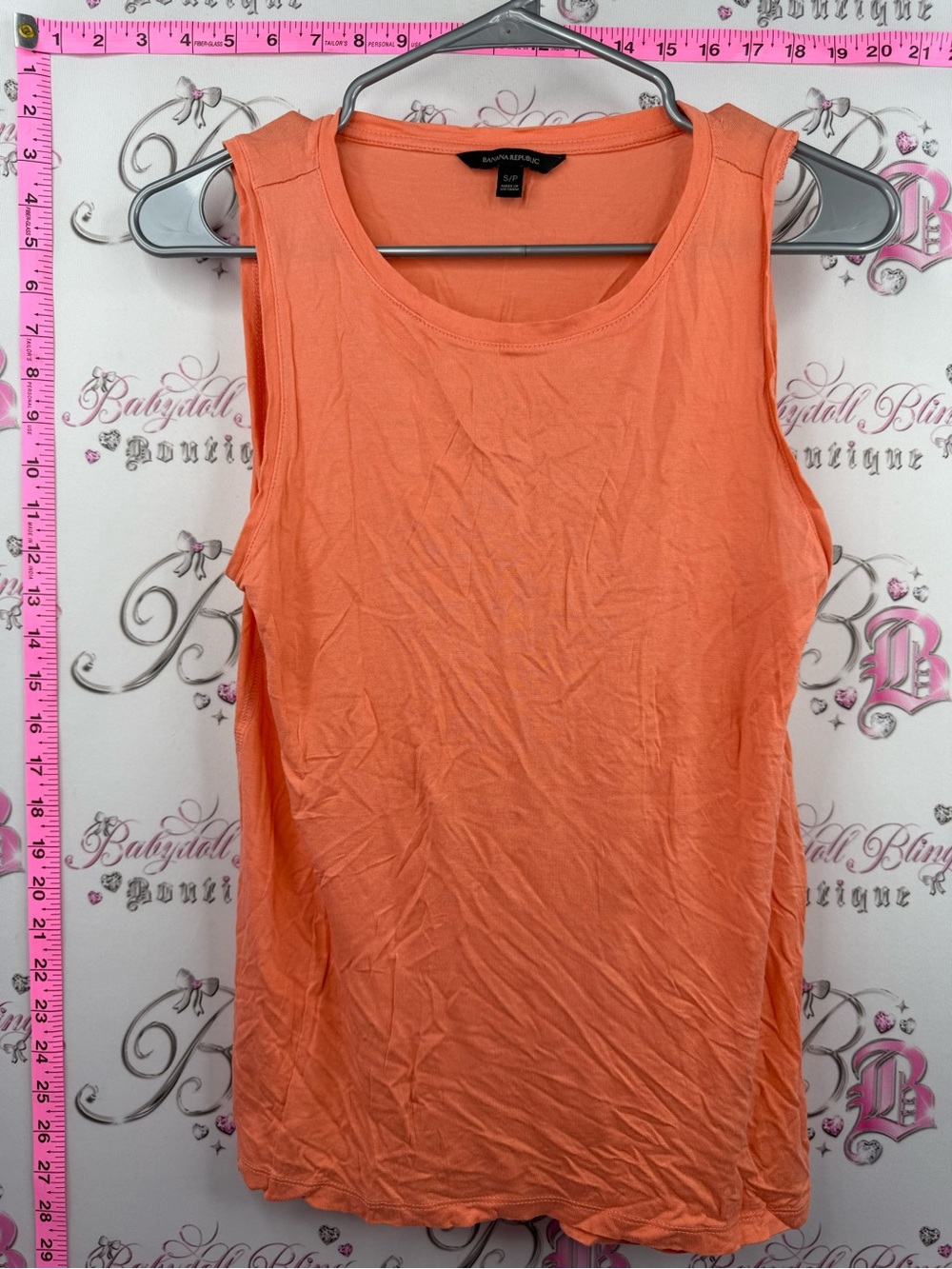 Banana Republic orange Tank Top - Sleeveless Scoop Neck